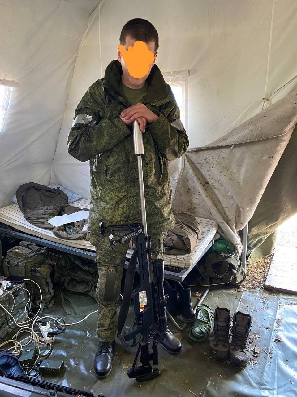 Десантник из Гостомельского десанта со Steyr Mannlicher SSG 08