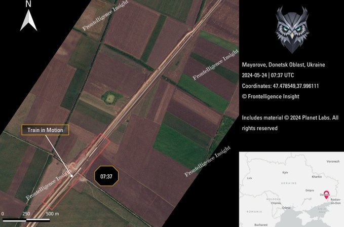 Новая российская ж/д ветка в Донецкой области 