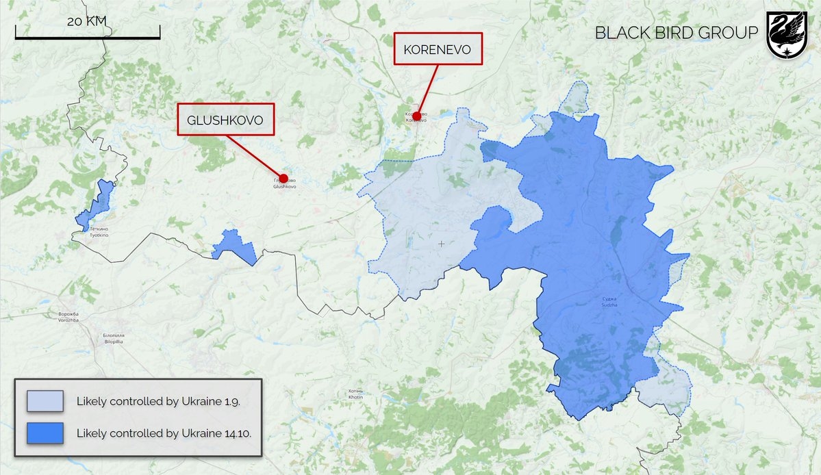Ситуация в Курской области по версии Black Bird Group