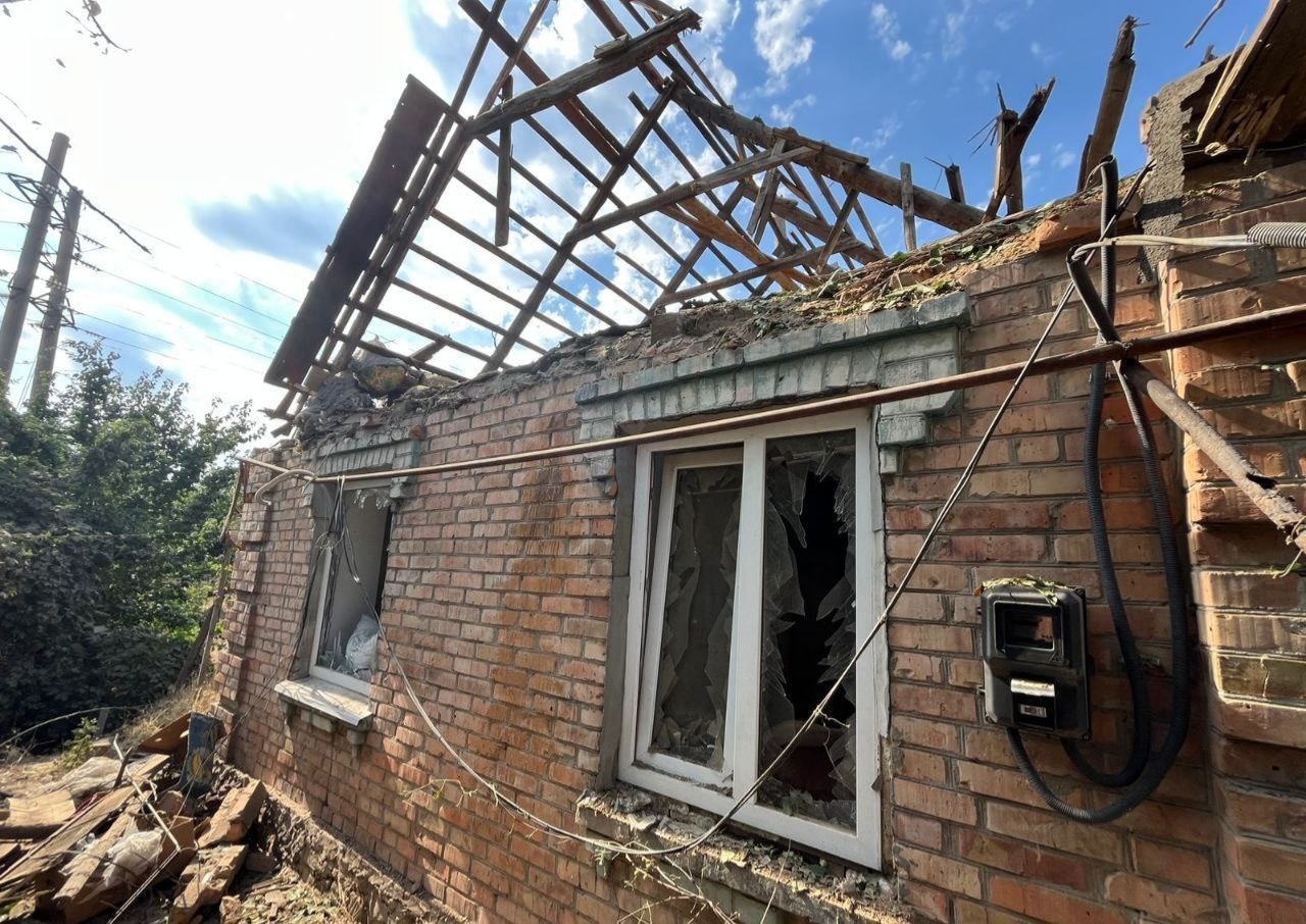Последствия налета на Каменский район в Днепропетровской области