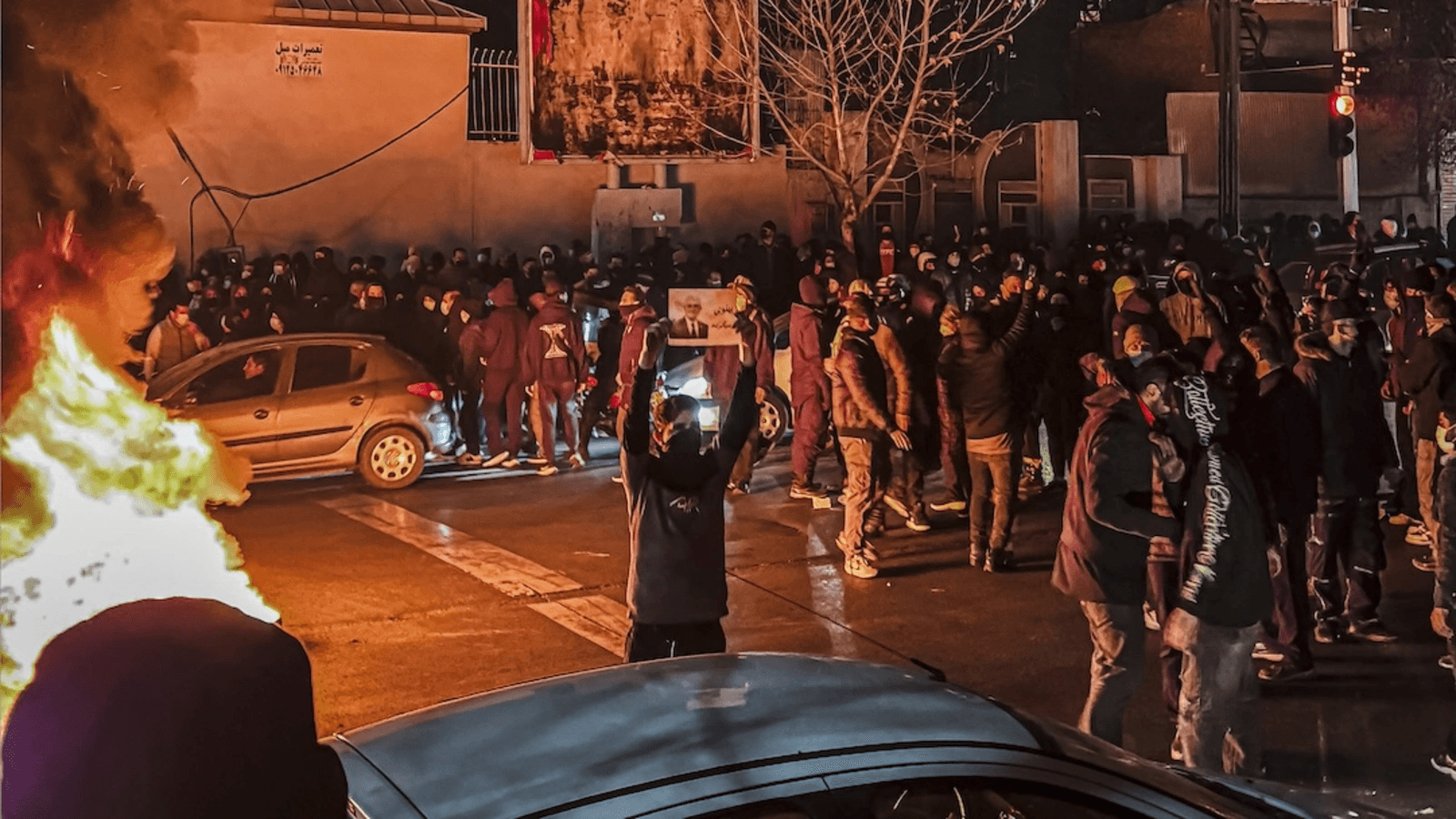 Фото: протестующие в Тегеране, 09.01.2026 / MAHSA/Middle East Images/AFP/Getty Images 
