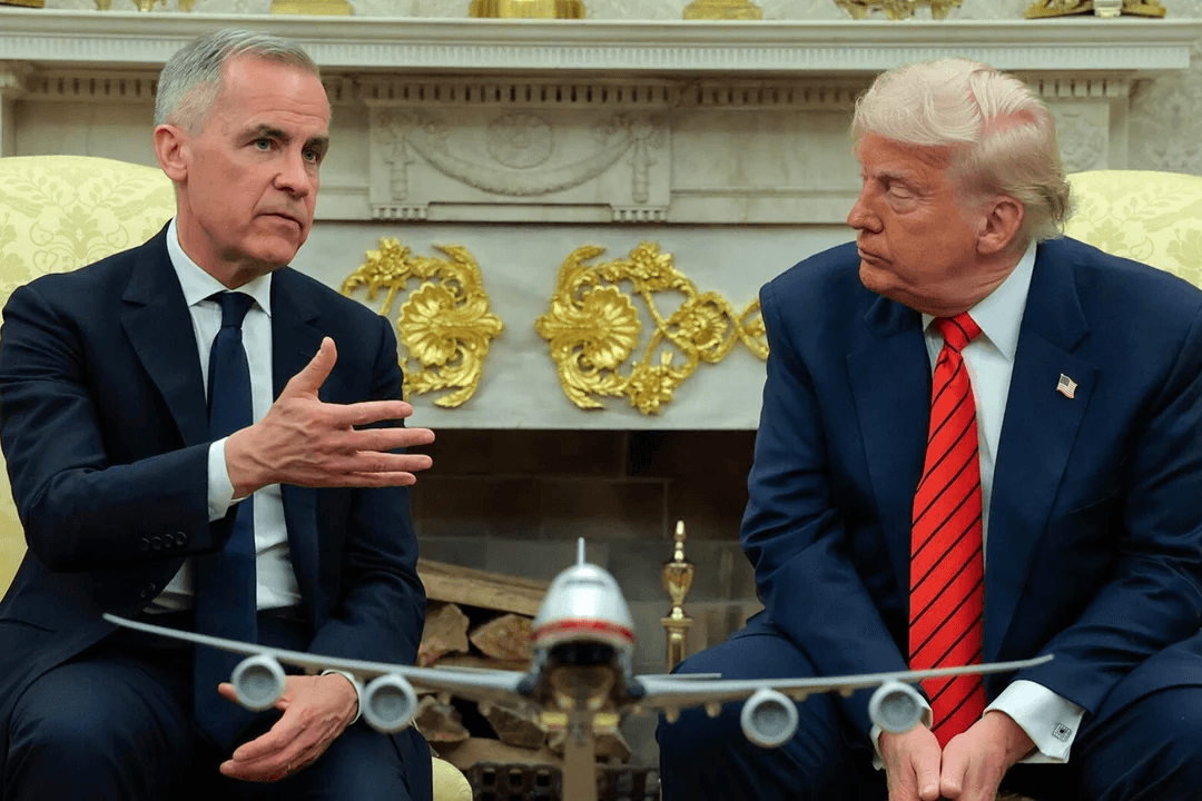 Фото: премьер-министр Канады Марк Карни (слева) и президент США Дональд Трамп (справа) / CBS News
