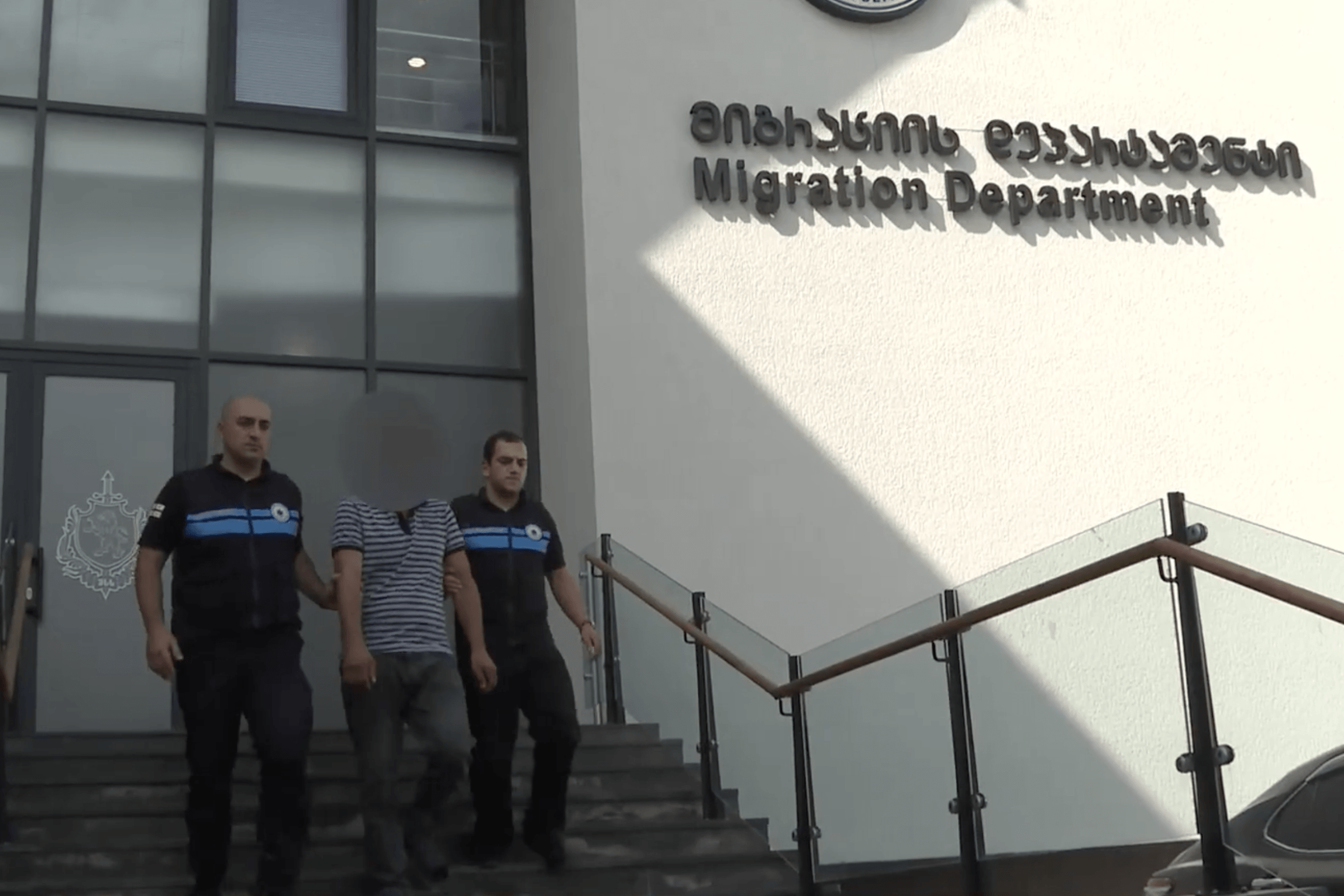 Скриншот видео МВД Грузии